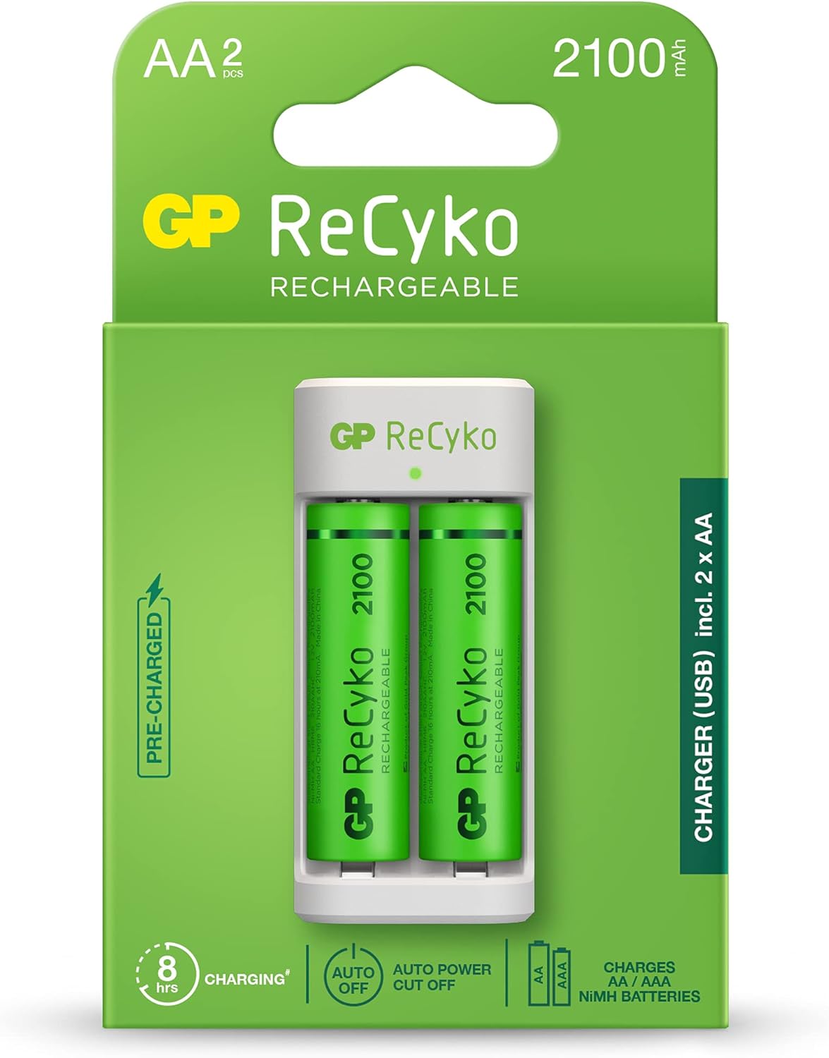 Battery Rekso Elektronikë :: Aksesorë :: GP Bateria Rimbushese Recyko 2100mAh ...